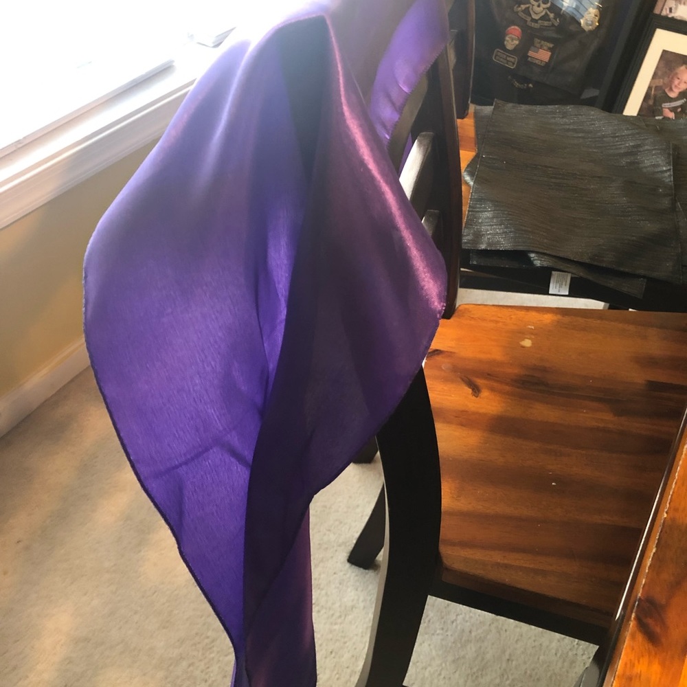 Gothic purple table runners